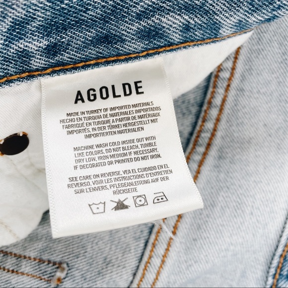 AGOLDE 90’s Loose Fit Light Wash Jeans SZ 26 A069C- 1141 - Picture 6 of 8